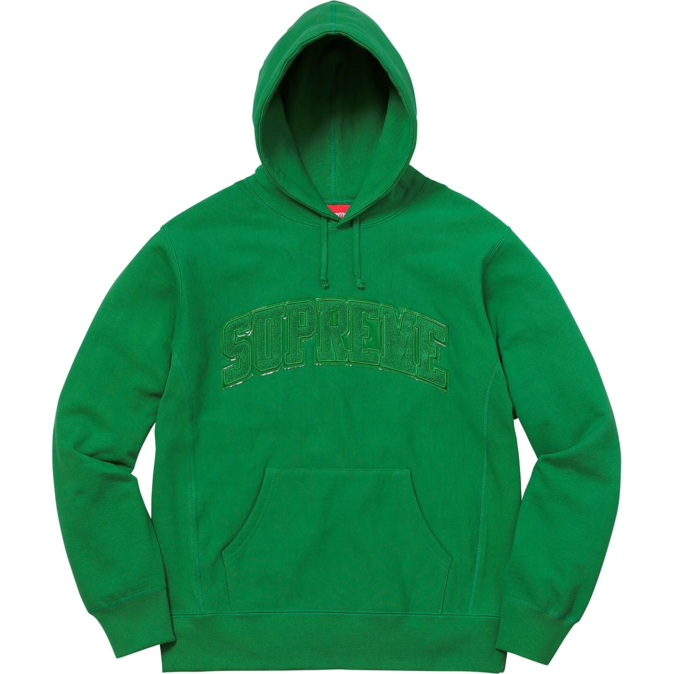 Patent/Chenille Arc Logo Hooded Sweatshirt view 3